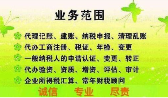 各類(lèi)企業(yè)代理建賬財(cái)務(wù)記賬會(huì)計(jì)核算